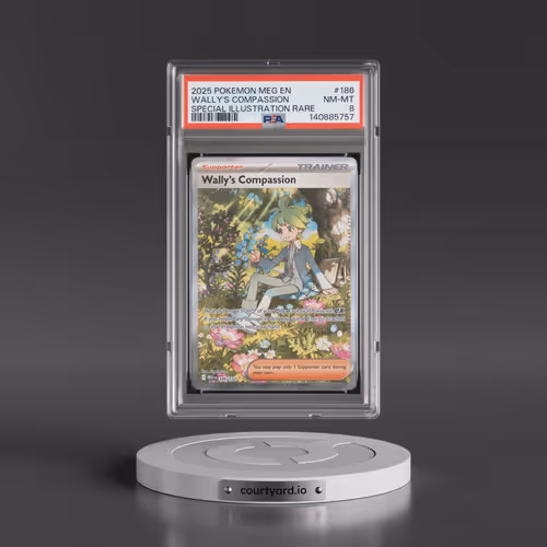 2025 Pokémon Meg EN-Mega Evolution #186 Wally's Compassion - Special Illustration Rare (PSA 8 NM-MT)