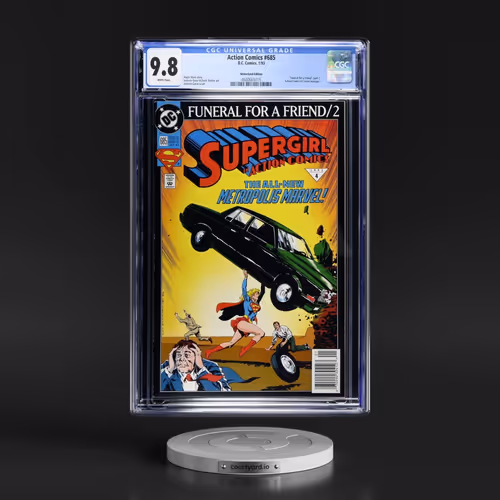 Action Comics #685 CGC 9.8 White Pages (D.C. Comics, 1/93) - Newsstand Edition
