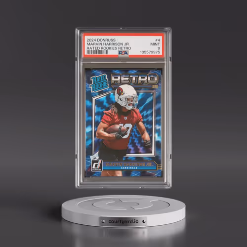 2024 Panini Donruss Rated Rookies Retro #4 Marvin Harrison Jr. (PSA 9 MINT)