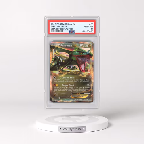 2012 Pokémon Black & White Dragons Exalted #85 Rayquaza EX - Holo (PSA 10 GEM MINT)