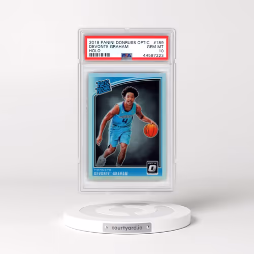 2018 Panini Donruss Optic #189 Devonte' Graham - Holo (PSA 10 GEM MINT)