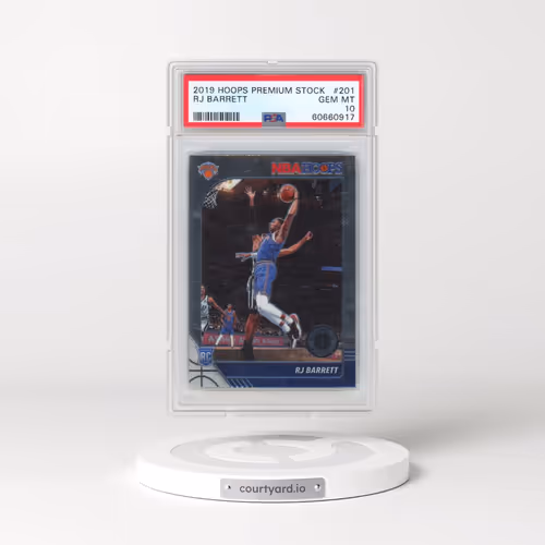 2019 Panini Hoops Premium Stock #201 RJ Barrett (PSA 10 GEM MINT)