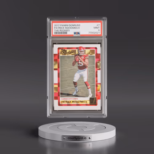2017 Panini Donruss the Rookies #7 Patrick Mahomes II (PSA 9 MINT)