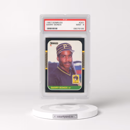 1987 Donruss #361 Barry Bonds (PSA 9 MINT)
