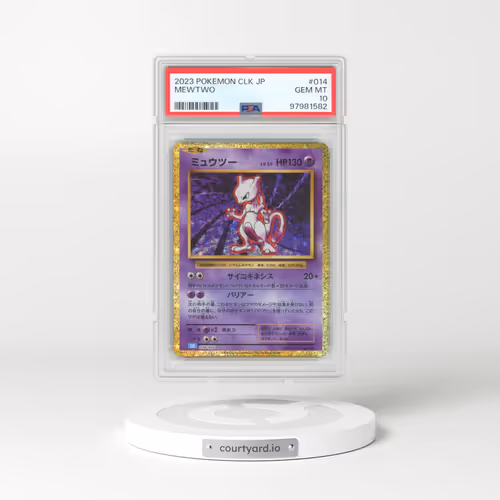 2023 Pokémon Clk-Trading Card Game Classic Blastoise & Suicune EX Deck #014 Mewtwo (PSA 10 GEM MINT)