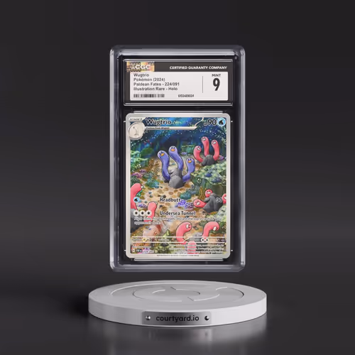 2024 Pokémon Paf EN-Paldean Fates #224 Wugtrio - Illustration Rare (CGC 9 MINT)