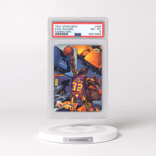 1992 Upper Deck #508 Karl Malone - Fanimation (PSA 8 NM-MT)