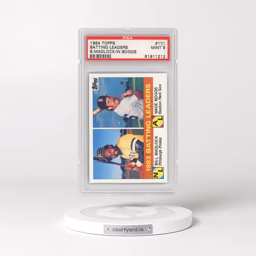 1984 Topps #131 Batting Leaders - B.Madlock/W.Boggs (PSA 9 MINT)