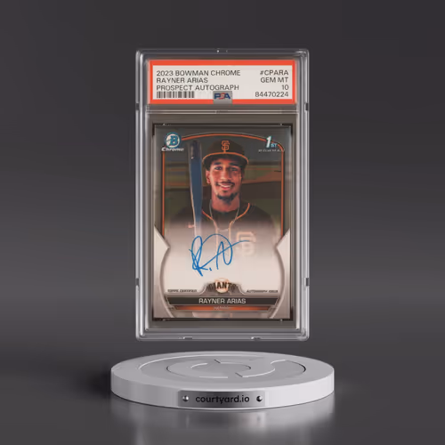 2023 Bowman Chrome Prospect Autographs #CPARA Rayner Arias (PSA 10 GEM MINT)
