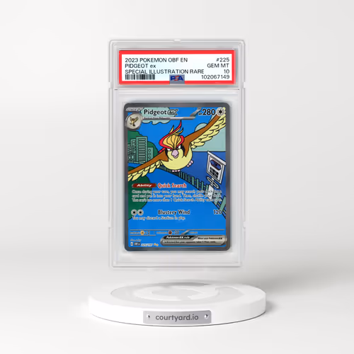 2023 Pokémon Obf EN-Obsidian Flames #225 Pidgeot EX - Holo Special Illustration Rare (PSA 10 GEM MINT)