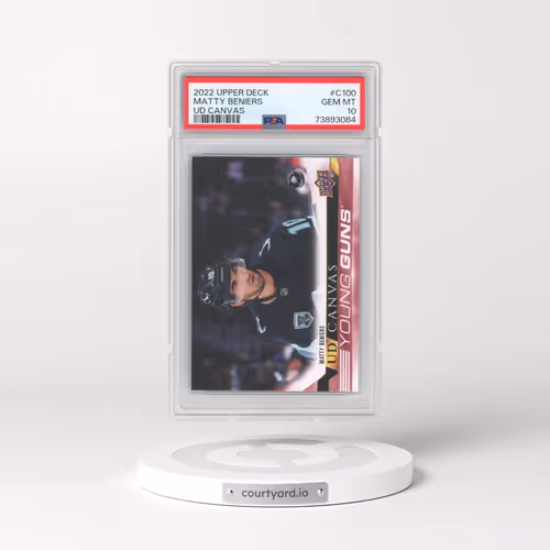 2022 Upper Deck UD Canvas #C100 Matty Beniers (PSA 10 GEM MINT)