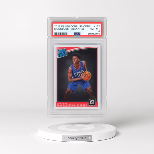 2018 Panini Donruss Optic #162 Shai Gilgeous-Alexander (PSA 8 NM-MT)