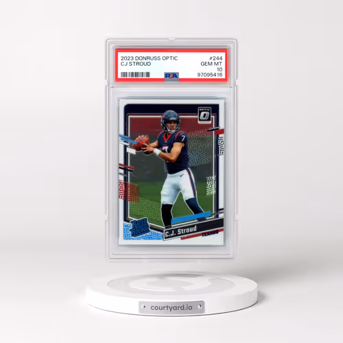2023 Panini Donruss Optic #244 CJ Stroud (PSA 10 GEM MINT)
