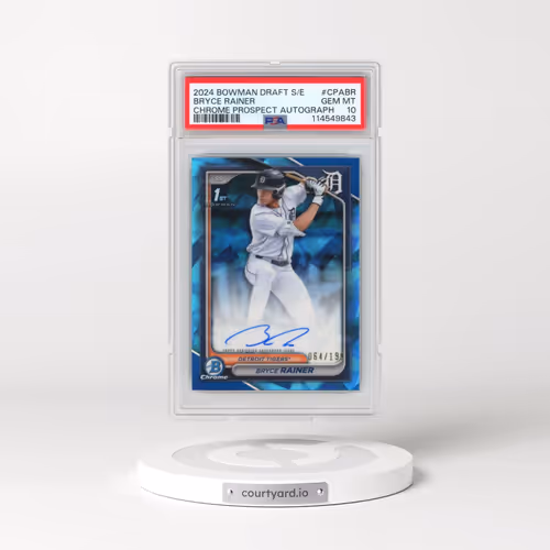 2024 Bowman Draft Sapphire Edition Chrome Sapphire Prospect Autographs #CPABR Bryce Rainer (PSA 10 GEM MINT)