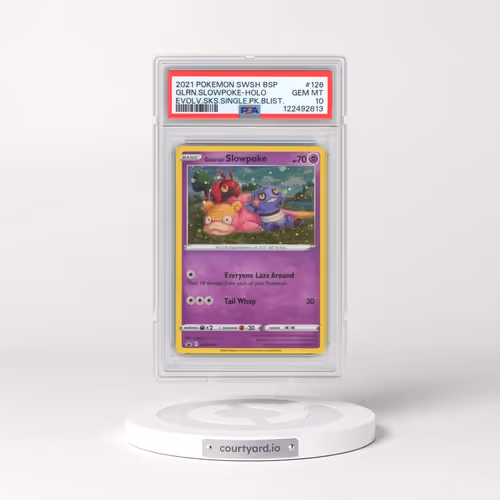2021 Pokémon Swsh Black Star Promo #126 Galarian Slowpoke - Holo Evolving Skies Single Pack Blisters
