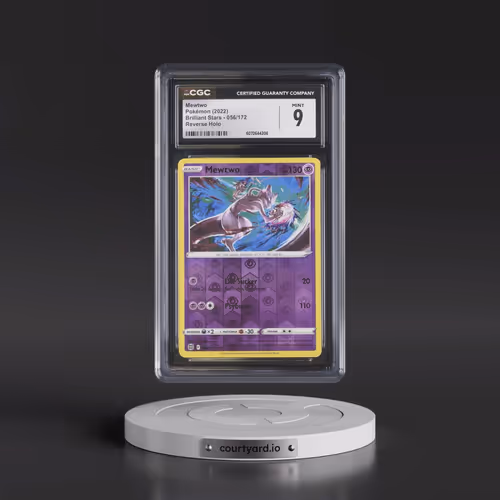 2022 Brilliant Stars #056/172 Mewtwo - Reverse Holo (CGC 9 MINT)