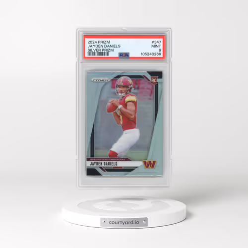 2024 Panini Prizm #347 Jayden Daniels - Silver Prizm (PSA 9 MINT)