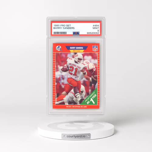 1989 Pro Set #494 Barry Sanders (PSA 9 MINT)