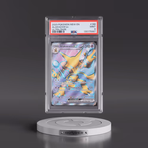2023 Pokémon Mew EN-151 #188 Alakazam EX - Holo Ultra Rare (PSA 9 MINT)