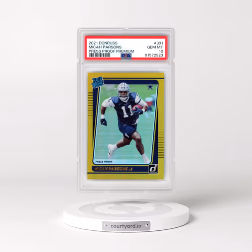 2021 Panini Donruss #331 Micah Parsons - Press Proof Premium (PSA 10 GEM MINT)