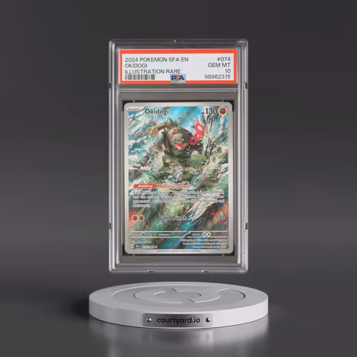 2024 Pokémon Sfa EN-Shrouded Fable #074 Okidogi - Illustration Rare (PSA 10 GEM MINT)