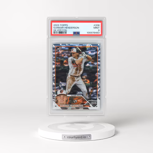 2023 Topps #206 Gunnar Henderson - Silver Foil (PSA 9 MINT)