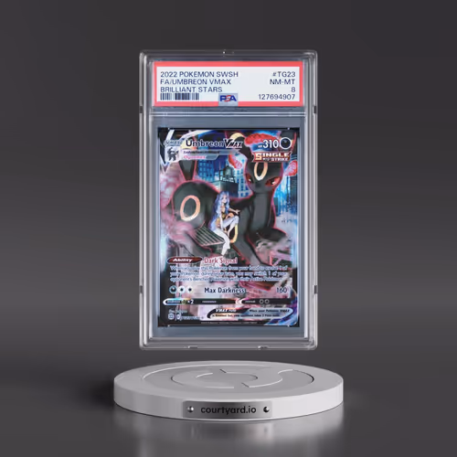 2022 Pokémon Sword & Shield Brilliant Stars #TG23 Umbreon Vmax - Full Art (PSA 8 NM-MT)