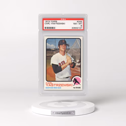 1973 Topps #245 Carl Yastrzemski (PSA 8 NM-MT)