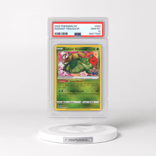 2022 Pokémon Go #004 Radiant Venusaur - Holo (PSA 10 GEM MINT)
