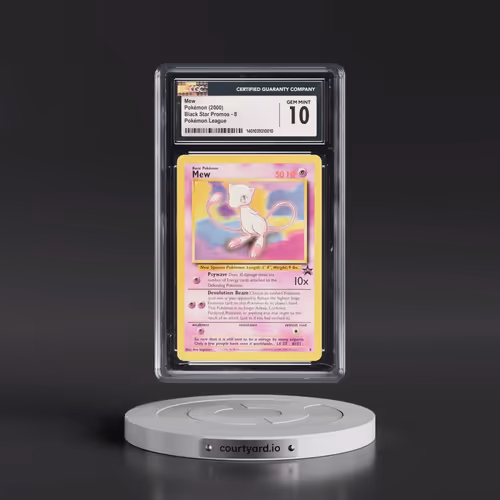 1999 Black Star Promos #8 Mew - Pokémon League (CGC 10 GEM MINT)