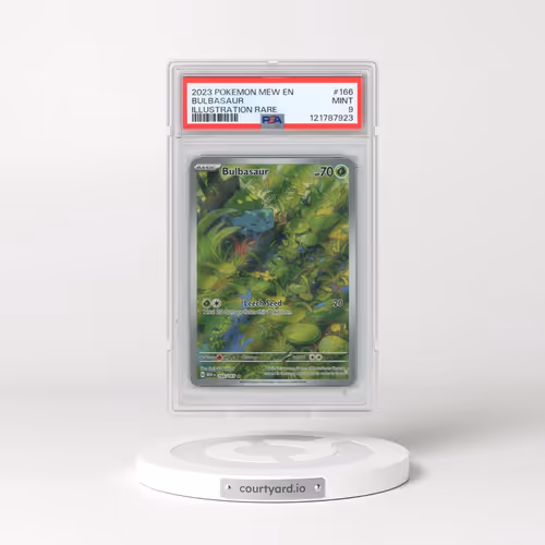 2023 Pokémon Mew EN-151 #166 Bulbasaur - Illustration Rare (PSA 9 MINT)