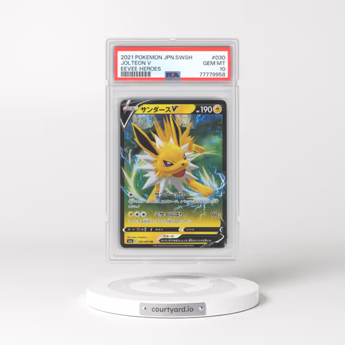 2021 Pokémon Sword & Shield Eevee Heroes #030 Jolteon V - Holo (PSA 10 GEM MINT)
