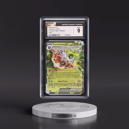 2024 Paldean Fates - PAF EN #002/091 Forretress ex - Holo (CGC 9 MINT)