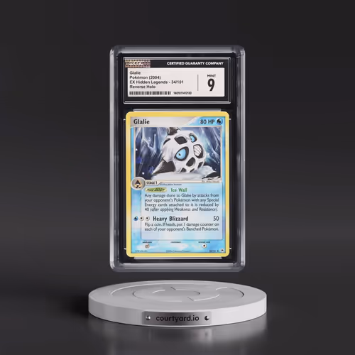2004 EX Hidden Legends #34/101 Glalie - Reverse Holo (CGC 9 MINT)