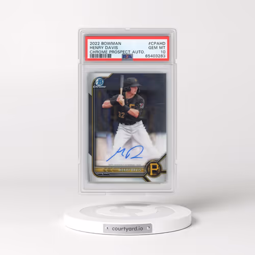 2022 Bowman Chrome Prospect Autographs #CPAHD Henry Davis (PSA 10 GEM MINT)