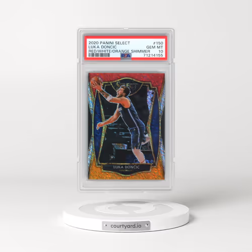 2020 Panini Select #150 Luka Doncic - Red/White/Orange Shimmer (PSA 10 GEM MINT)