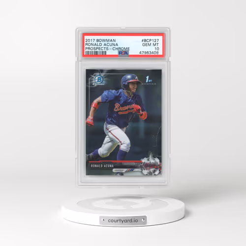 2017 Bowman Prospects #BCP127 Ronald Acuna - Chrome (PSA 10 GEM MINT)