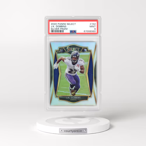 2020 Panini Select #152 J.K. Dobbins - Silver Prizm (PSA 9 MINT)