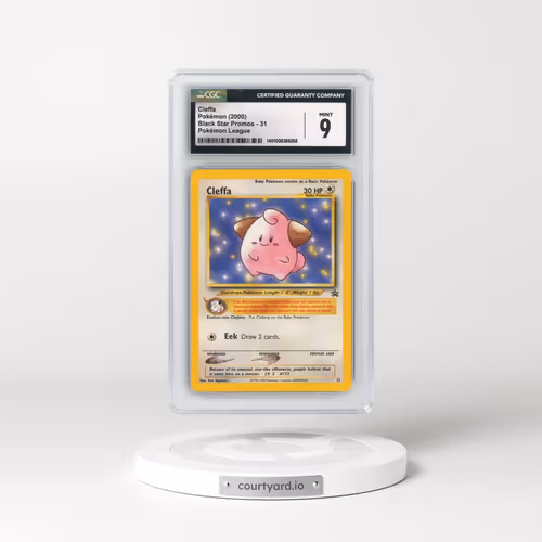 1999 Black Star Promos #31 Cleffa - Pokémon League (CGC 9 MINT)