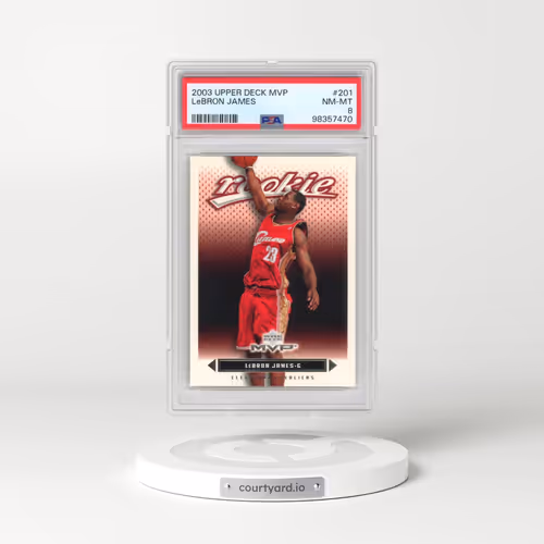2003 Upper Deck MVP #201 LeBron James (PSA 8 NM-MT)