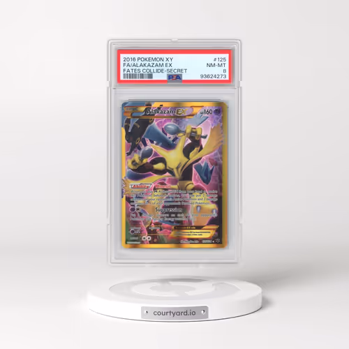 2016 Pokémon XY Fates Collide #125 Alakazam EX - Holo Full Art Secret (PSA 8 NM-MT)