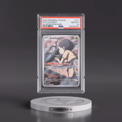 2024 Pokémon Twm EN-Twilight Masquerade #171 Poltchageist - Illustration Rare (PSA 10 GEM MINT)