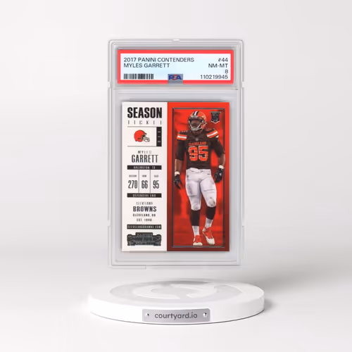 2017 Panini Contenders #44 Myles Garrett (PSA 8 NM-MT)