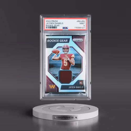 2024 Panini Prizm Rookie Gear #RGJDS Jayden Daniels (PSA 9 MINT)