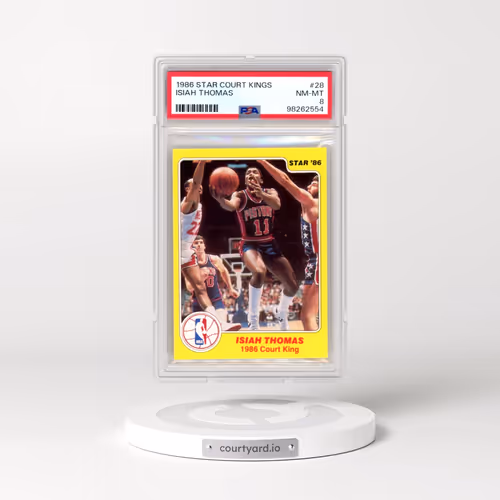 1986 Star Court Kings #28 Isiah Thomas (PSA 8 NM-MT)