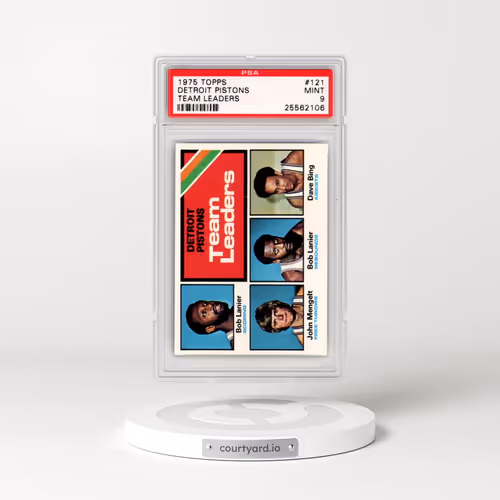 1975 Topps #121 Detroit Pistons - Team Leaders (PSA 9 MINT)