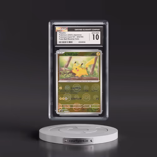 2023 Pokémon Card 151 #025/165 Pikachu - Reverse Holo Poké Ball (CGC 10 GEM MINT)