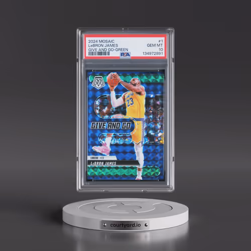 2024 Panini Mosaic Give and Go #1 LeBron James - Green (PSA 10 GEM MINT)