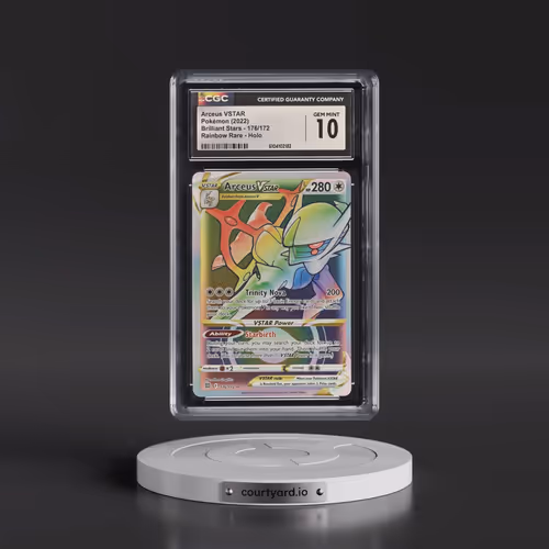 2022 Brilliant Stars #176/172 Arceus VSTAR - Rainbow Rare Holo (CGC 10 GEM MINT)