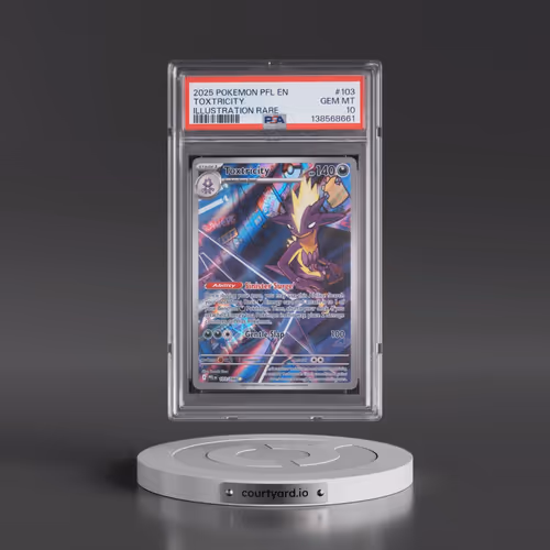 2025 Pokémon Pfl EN-Phantasmal Flames #103 Toxtricity - Illustration Rare (PSA 10 GEM MINT)